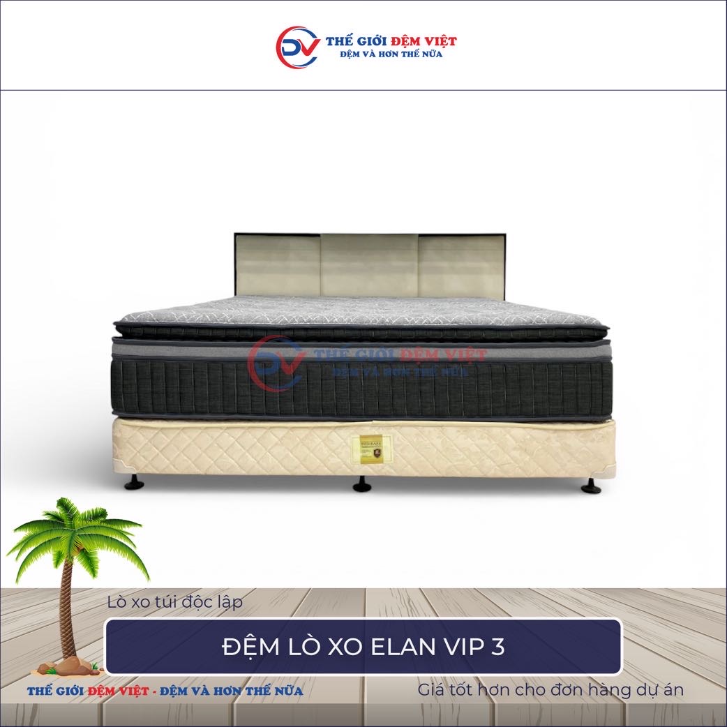 Đệm lò xo Elan Vip 3